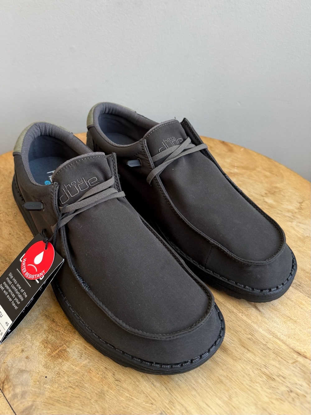 Hey Dude Wally ADV Men’s Slip On Shoes Charcoal Grey Size 12